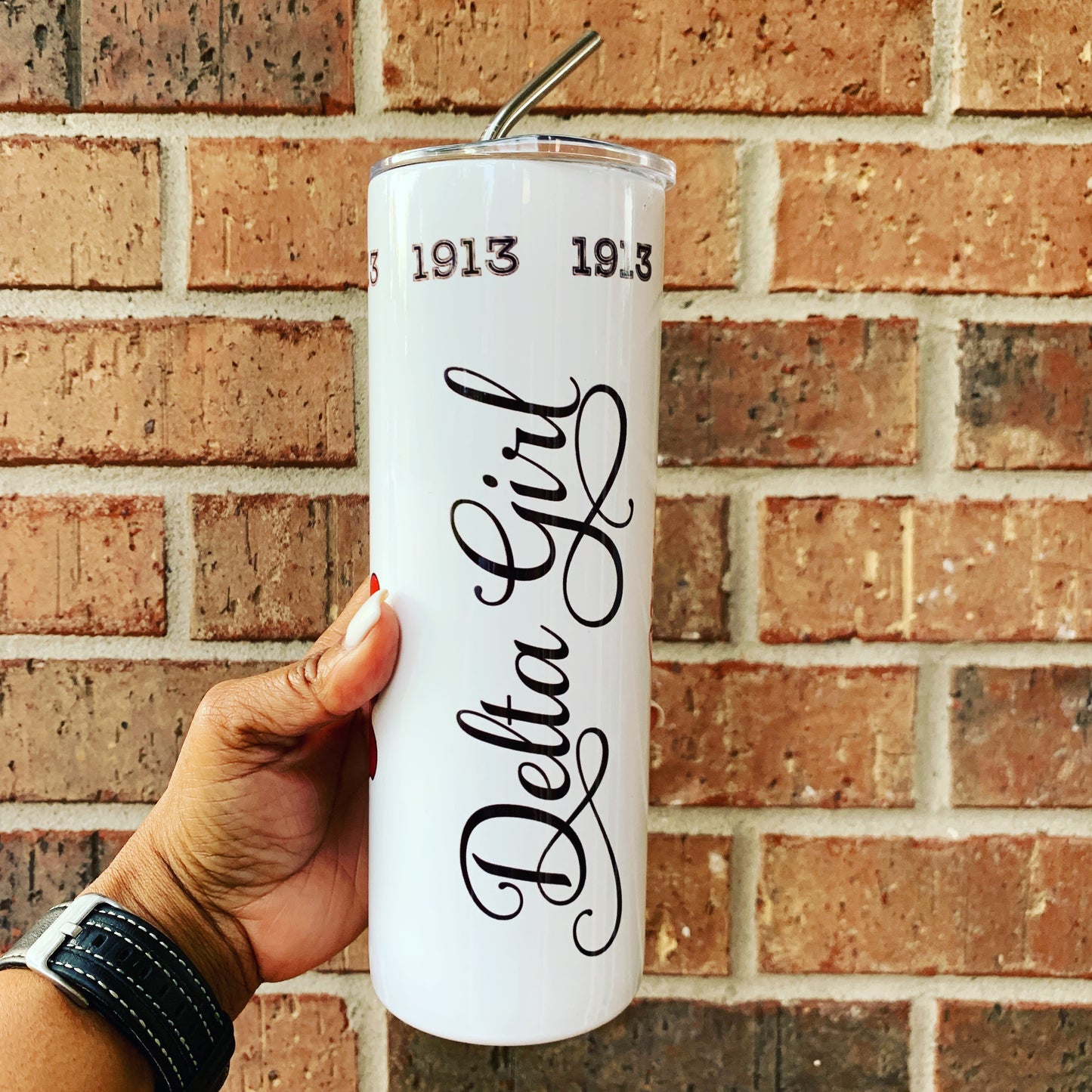 Delta Girl Shield Skinny Cup