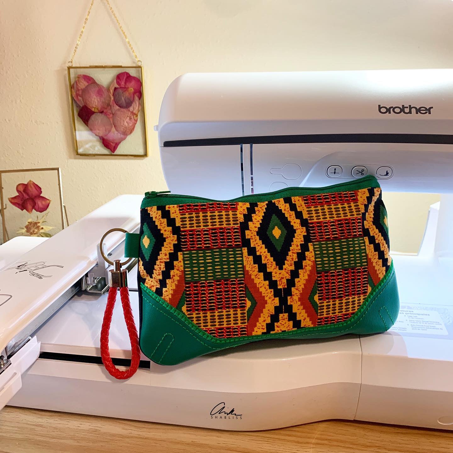 African Print Clutch