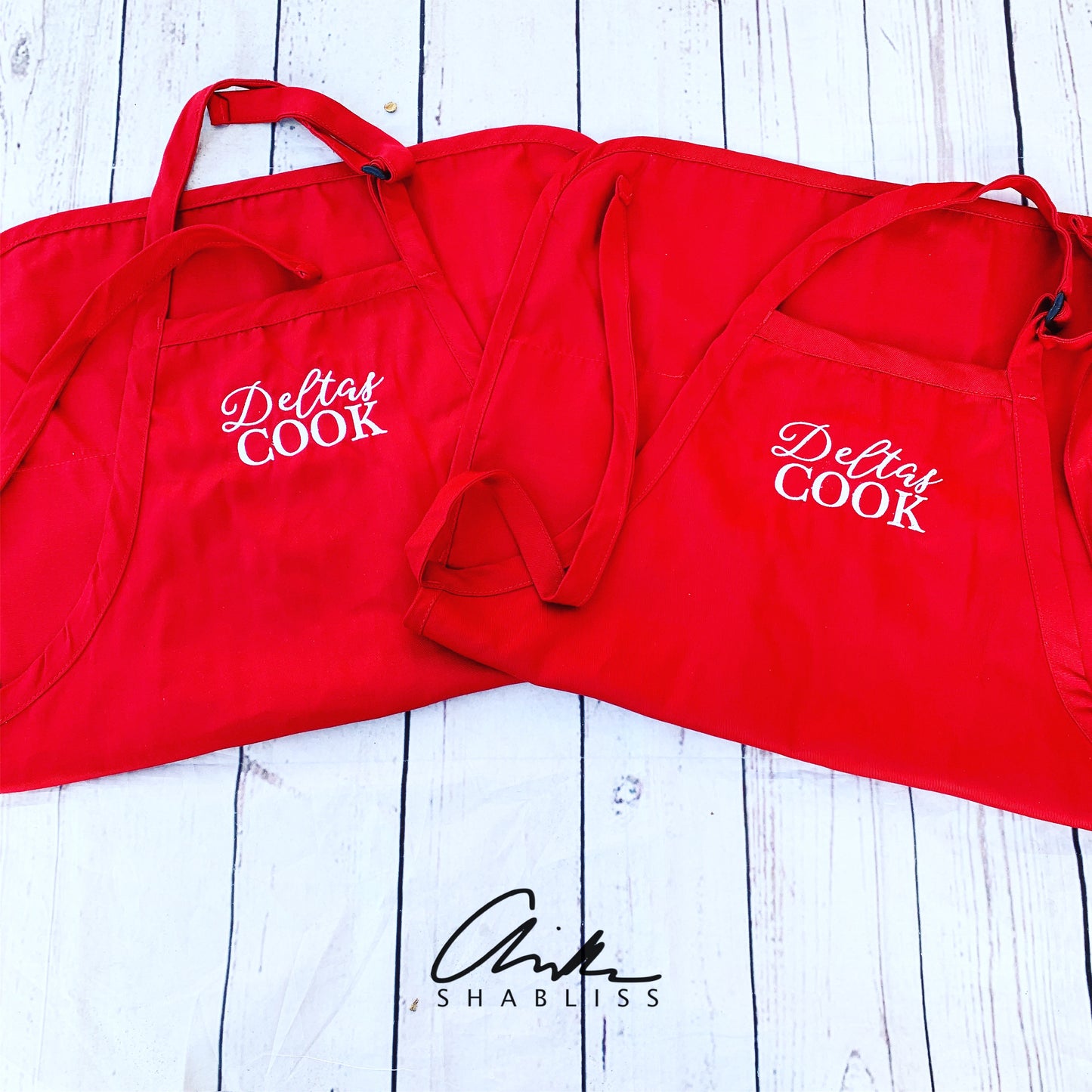 Delta Sigma Theta Red Deltas Cook Apron