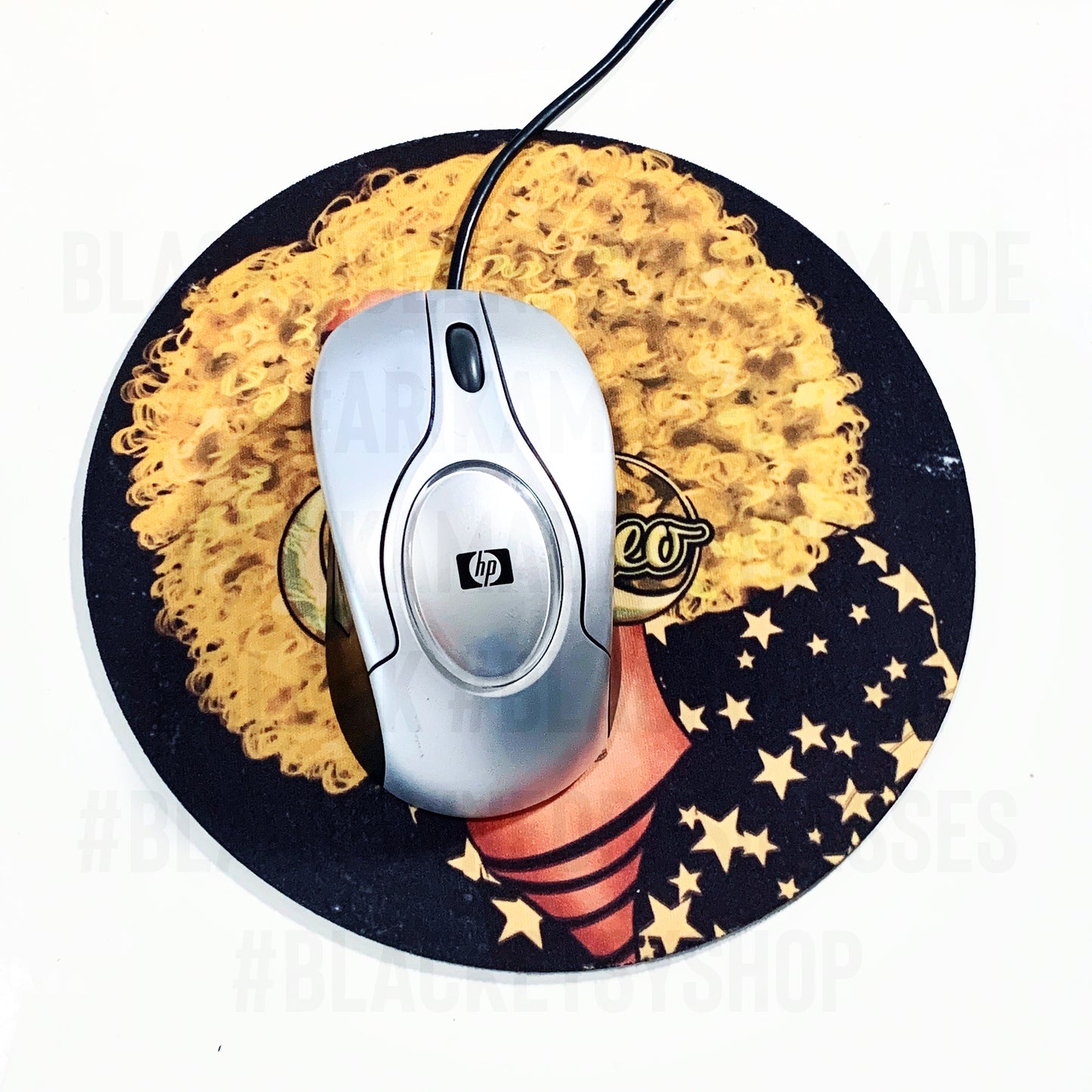 Black Woman Leo Mousepad