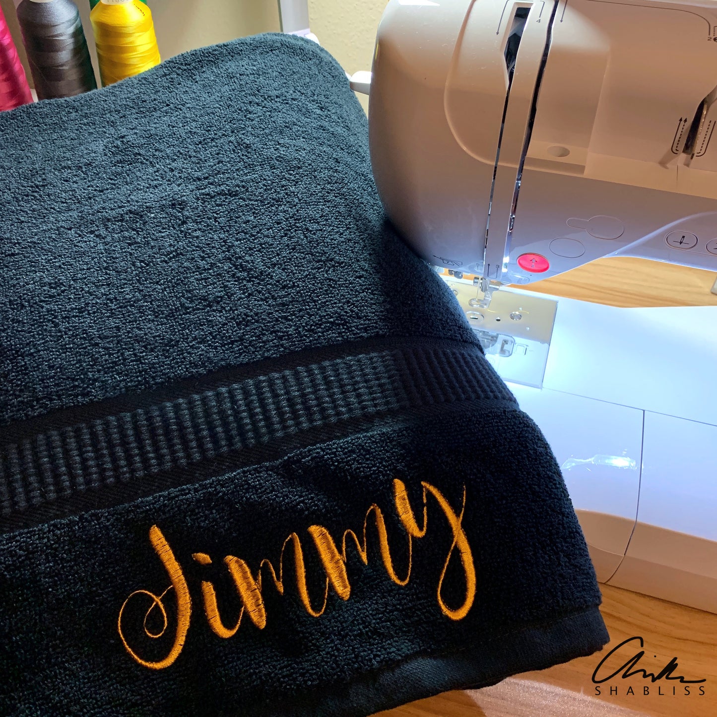 Embroidered Personalized Bath Towel