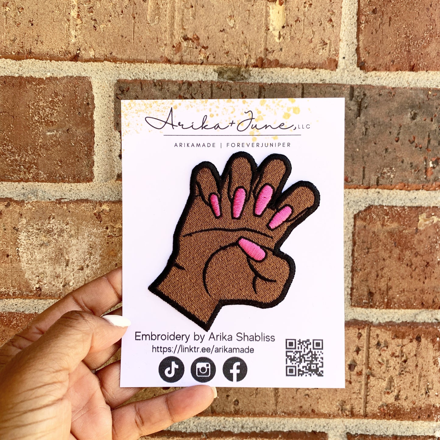 Melanated Embroidery Patch