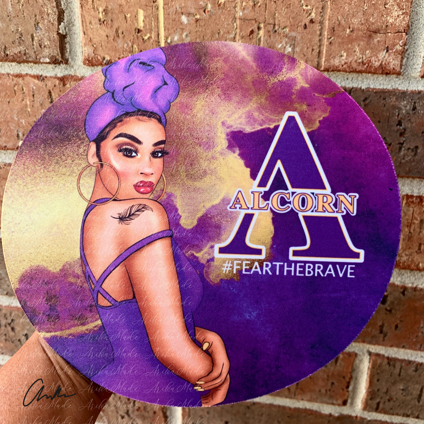 Black Woman Alcorn State Mousepad
