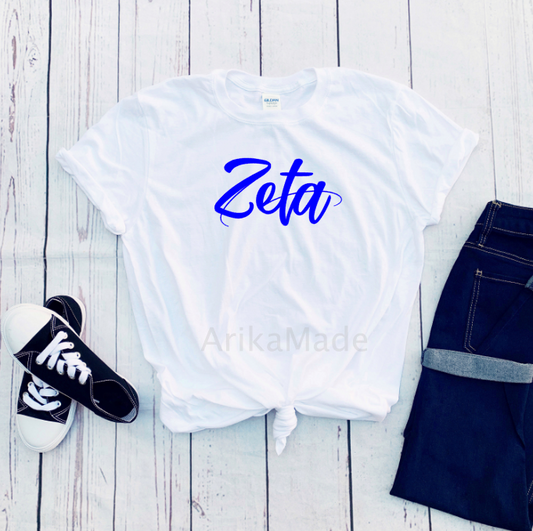 Zeta Script Shirt