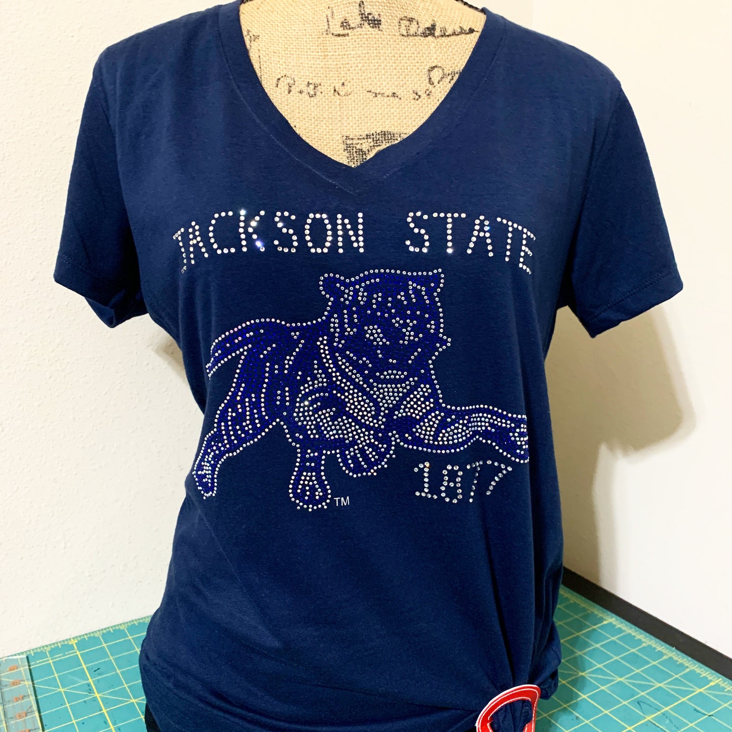 Jackson State Tigers 1877 Rhinestone Shirt – Arika Made