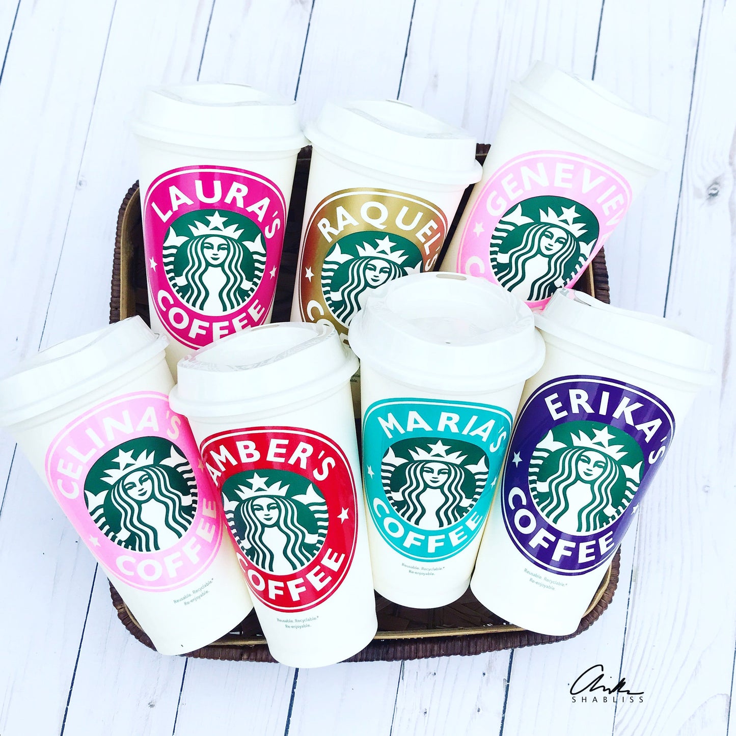 Zeta Personalized Starbucks Cups