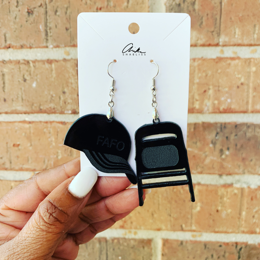 Alabama Brawl Folded Chair Hat Mix Earrings