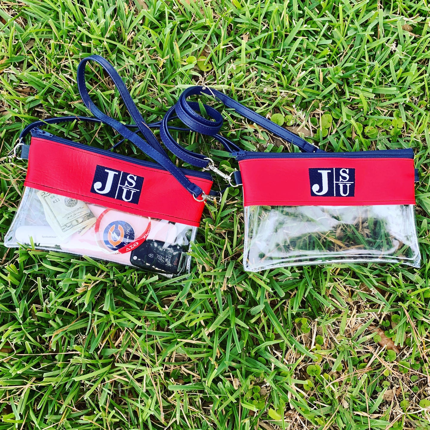 JSU Clear Stadium Game Day Wristlet Bag