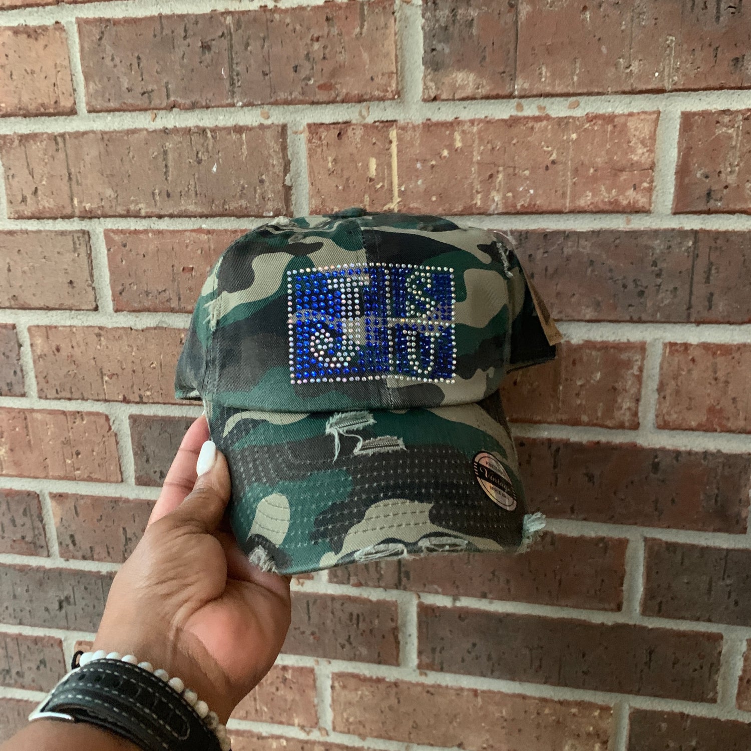 Jackson State University Logo Rhinestone Camo Hat – Arika Made