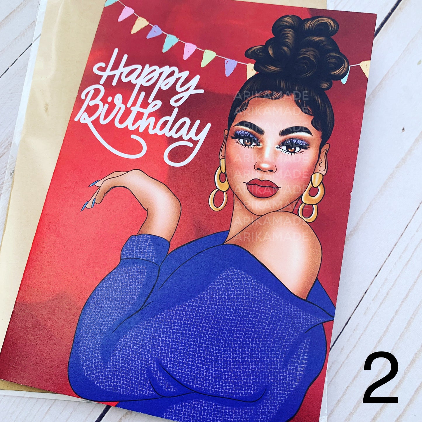 African American Greeting Cards - Happy Birthday