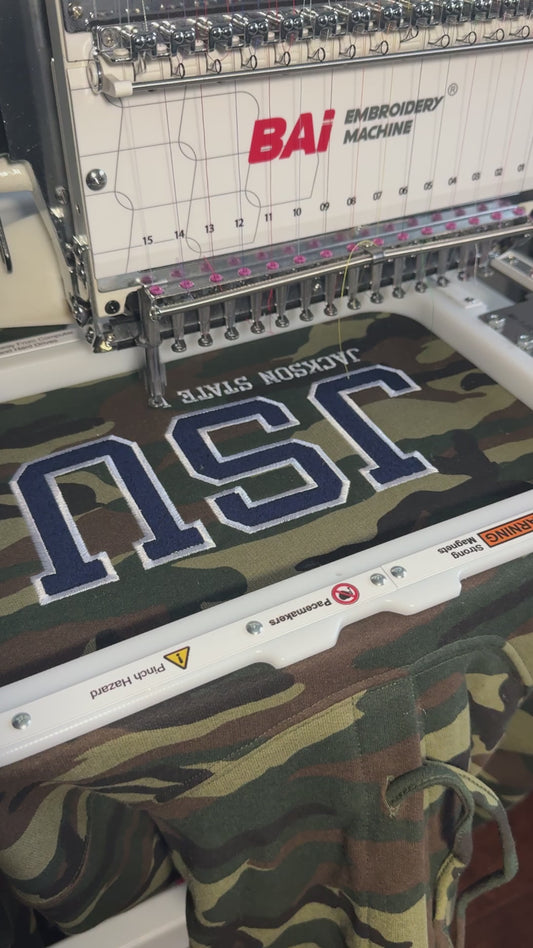 JSU Camo Hoodie - Chest Only