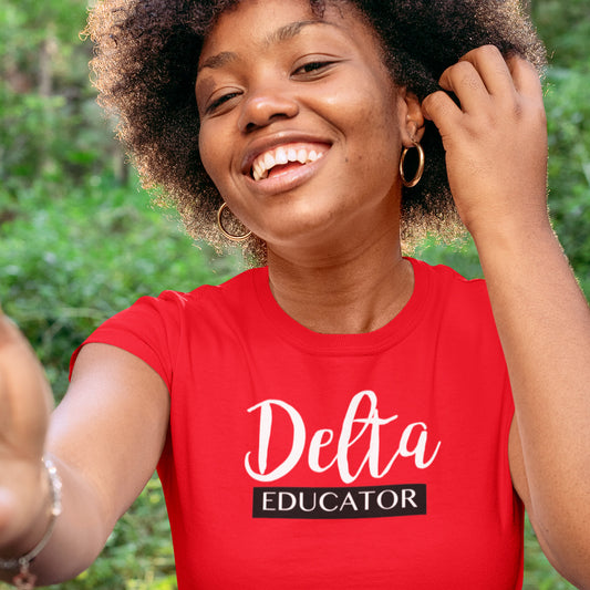 Delta Sigma Theta Red Delta Educator Shirt