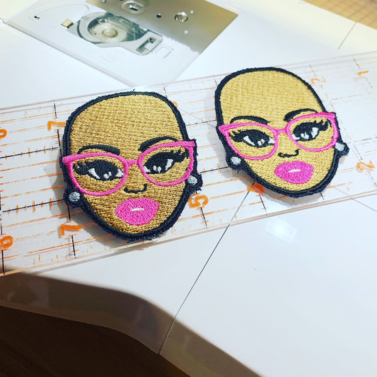 Cancer Awareness Face Embroidery Patch