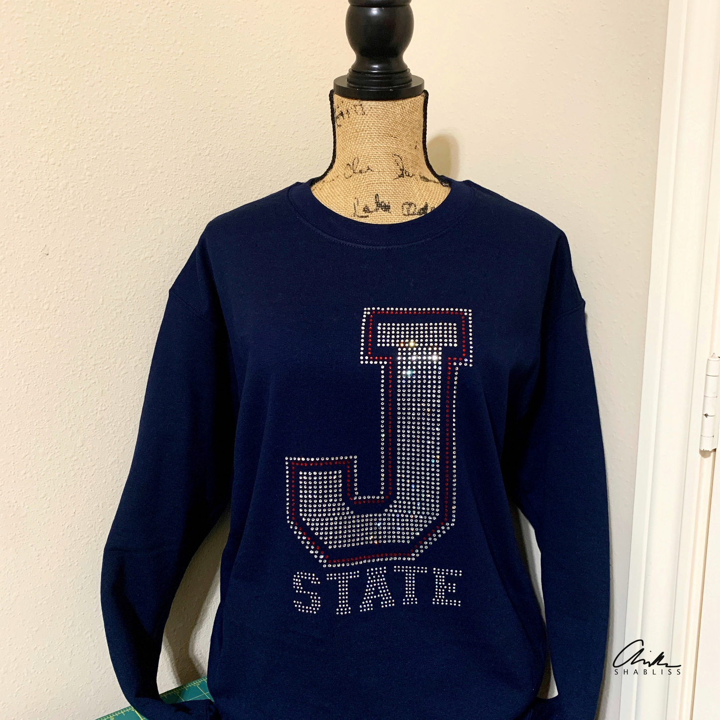 JSU J Rhinestone Sweatshirt