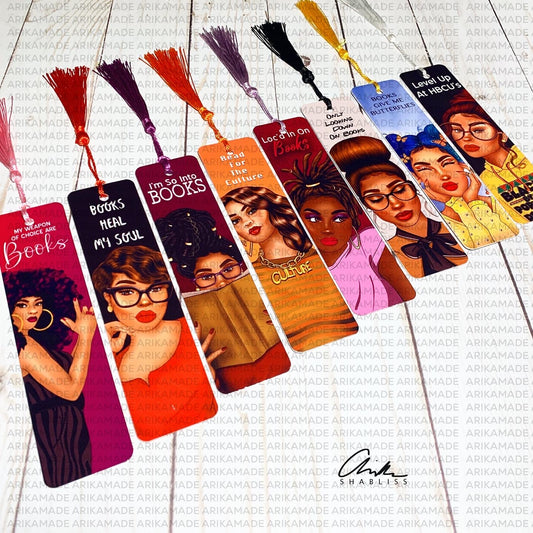 Melanated Bookmark for Book Lovers