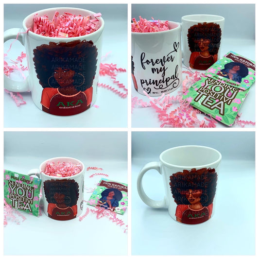 Black Woman Tea Mug Set
