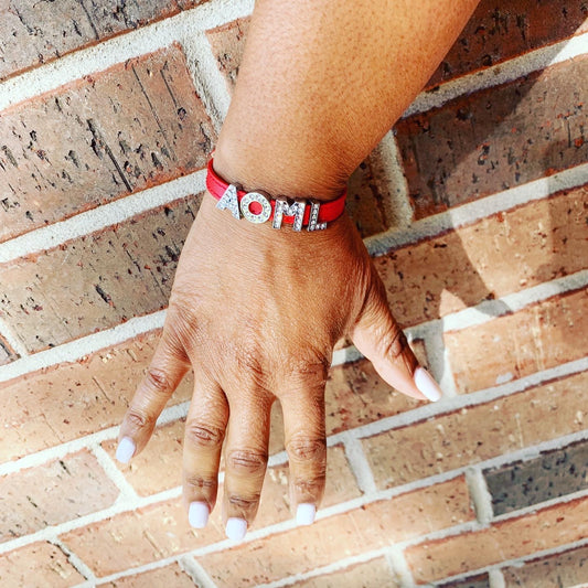 Delta Sigma Theta AOML Personalized Charm Bracelet