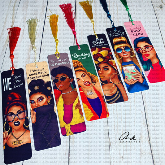 Melanated Bookmark for Book Lovers