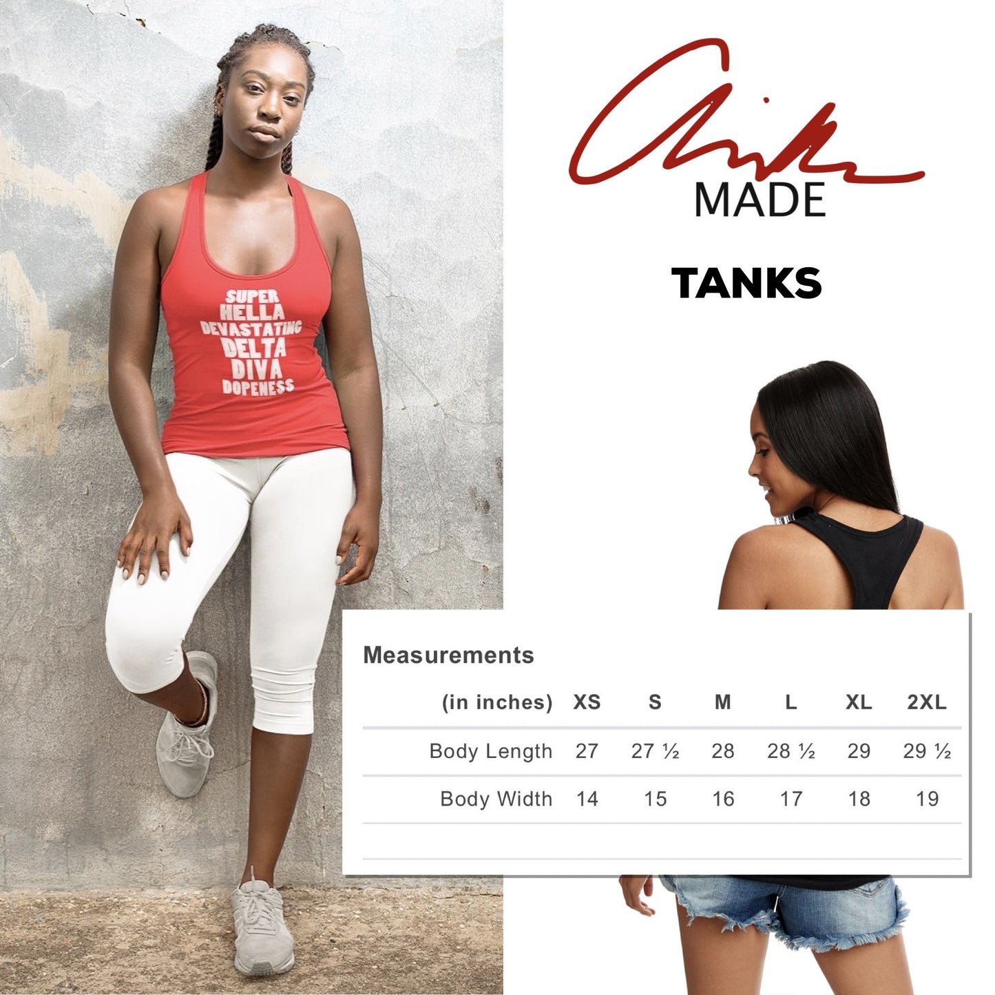 Delta Sigma Theta Red Super Tank