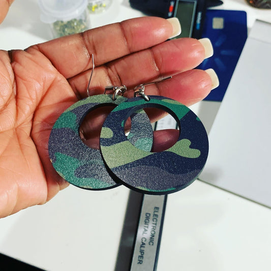 Camo Earrings